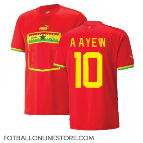 Billige Ghana Andre Ayew #10 Bortetrøye VM 2022 Kortermet